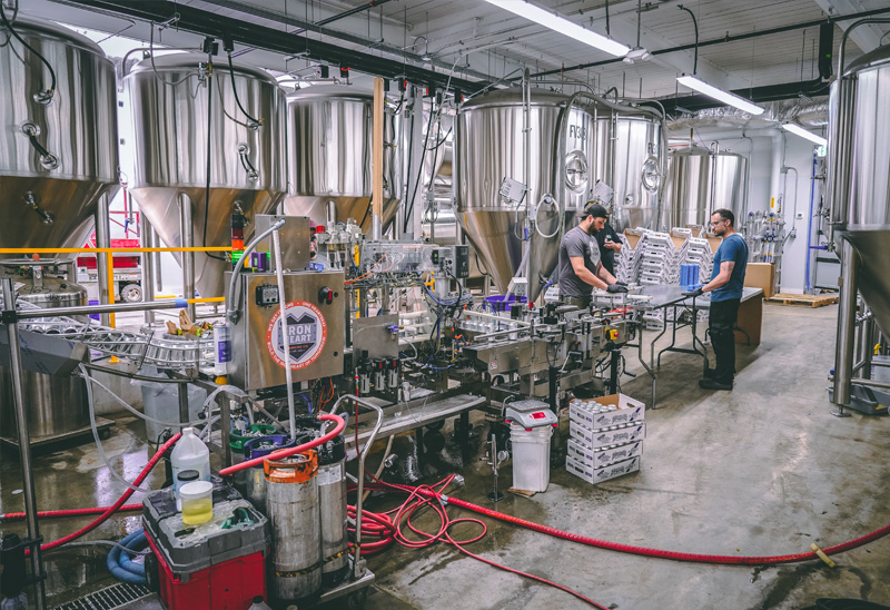 people working at narragansett brewery