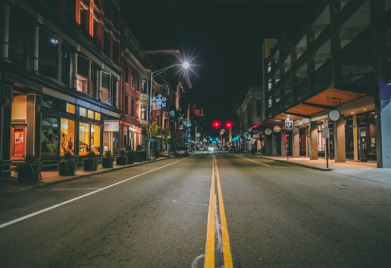 street in downtown providence